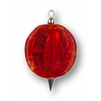 Modula® Anhänger -308- rot (Glasperle flach groß)
