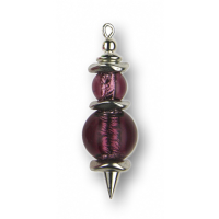 Modula® Anhänger -309- viola (2 Glasperlen)
