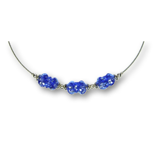 Modula® Collier -5108- dunkelblau (3 Glaswickel), L:...