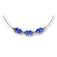 Modula® Collier -5108- dunkelblau (3 Glaswickel), L: 42 cm