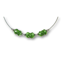 Modula® Collier -5108- grün (3 Glaswickel), L: 50 cm