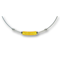 Modula® Collier -5110- gelb (Glaszylinder gebogen), L: 40 cm