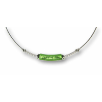 Modula® Collier -5110- grün (Glaszylinder gebogen), L: 40 cm