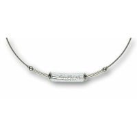 Modula® Collier -5110- kristall (Glaszylinder gebogen), L: 42 cm