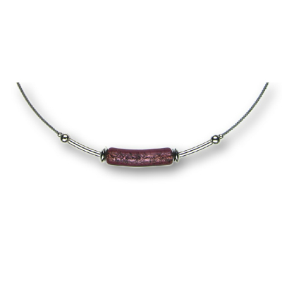 Modula® Collier -5110- viola (Glaszylinder gebogen), L: 40 cm