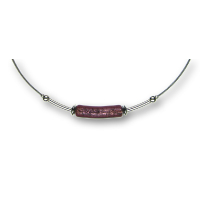 Modula® Collier -5110- viola (Glaszylinder gebogen), L: 45 cm