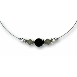 Modula® Collier -5113- grau-schwarz (2...