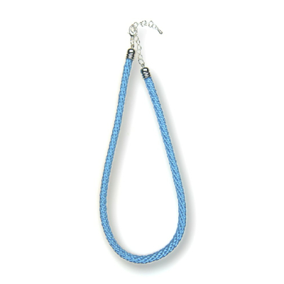 Modula® Halsreif Textil-Kordel -351- aqua, L: 40-45 cm