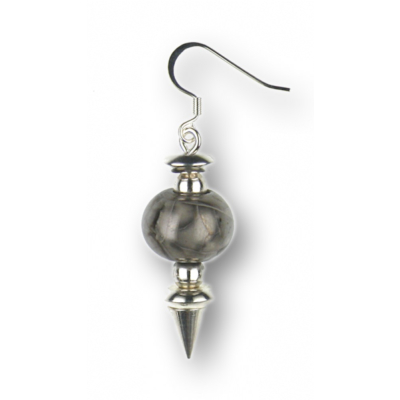 Modula® Ohrschmuck (1 Paar) -101- grau (Keramikperle)