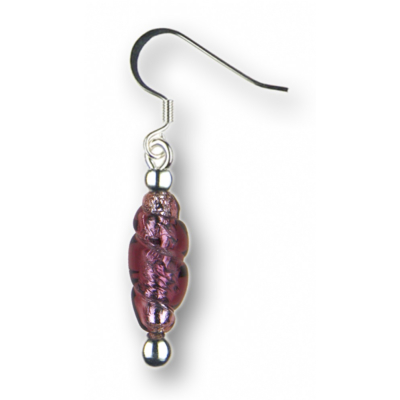 Modula® Ohrschmuck (1 Paar) -105- viola (Glasspindel)