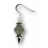 Modula® Ohrschmuck (1 Paar) -106- grau (Polaris-Doppelkegel matt)