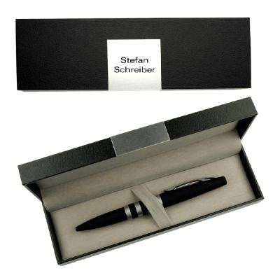 Namensgeschenk Schreibset schwarz