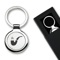 Schlüsselanhänger rund "Pfeife"