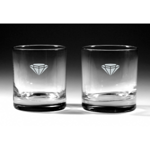 2er-Set Whiskeygläser "Diamant"